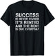 Success is never owned it's rented workout T-Shirt - T-Shirt | Black