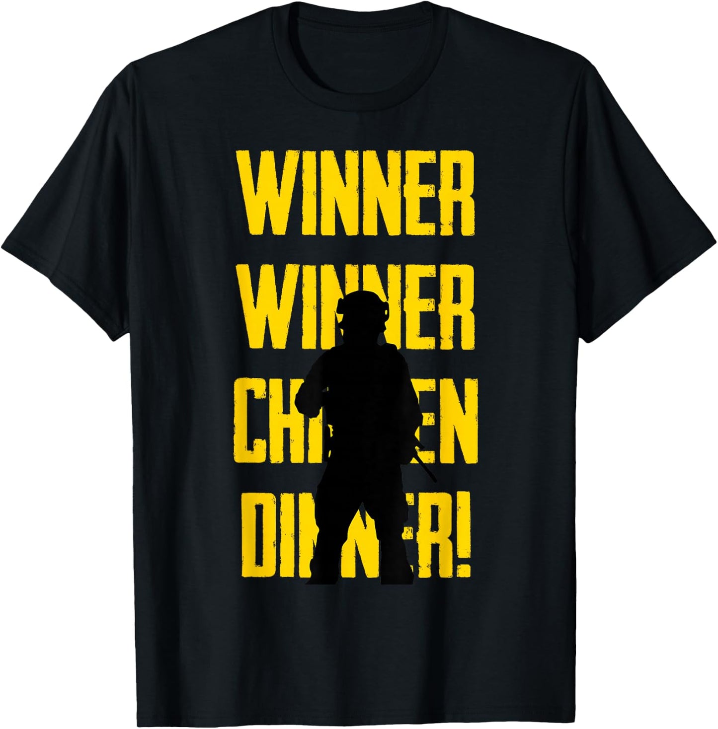 Winner Chicken Dinner BR Gaming Royale T-Shirt - T-Shirt | Black
