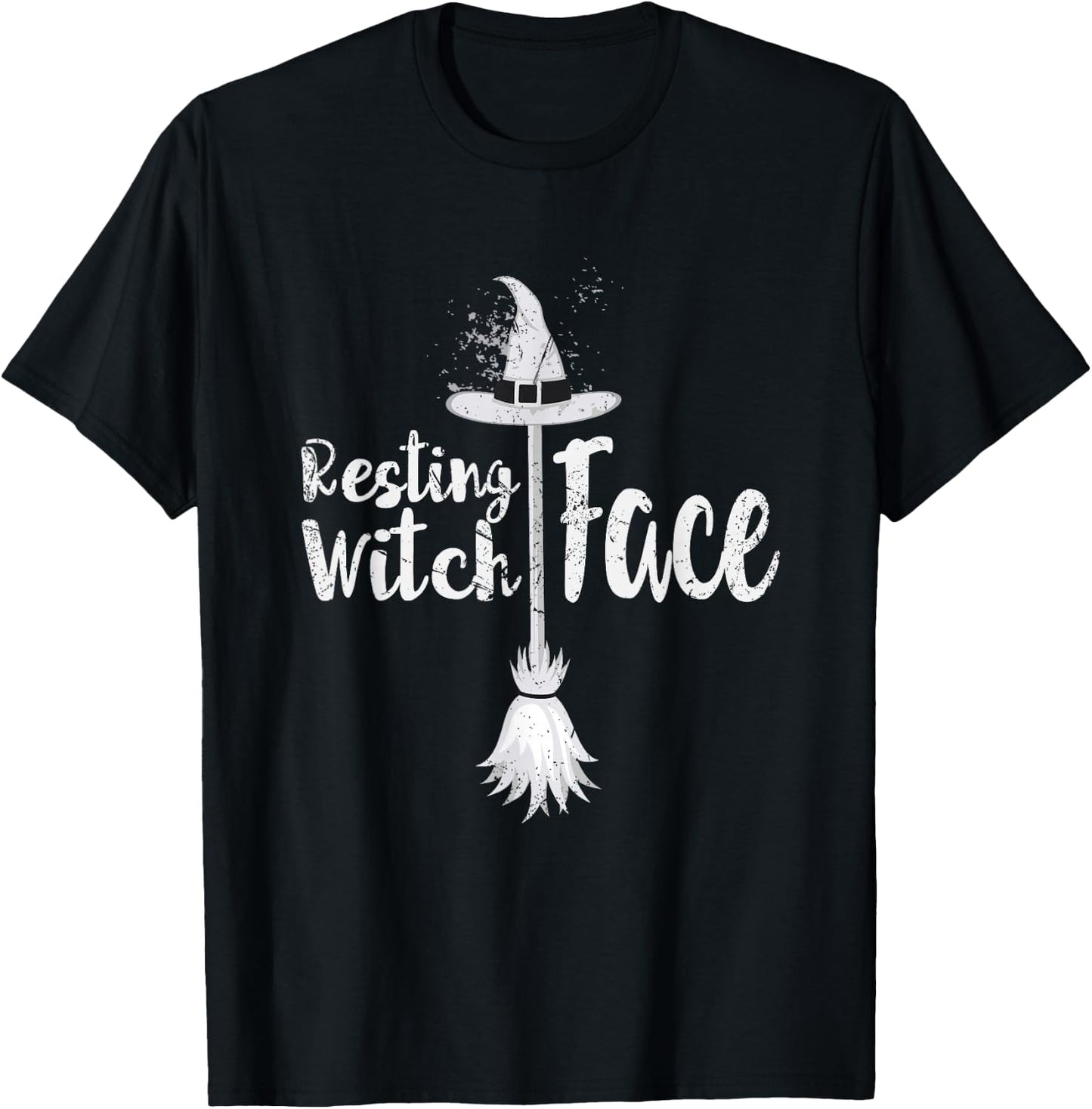 Resting Witch Face Shirt | Original Halloween Shirt T-Shirt - T-Shirt | Black