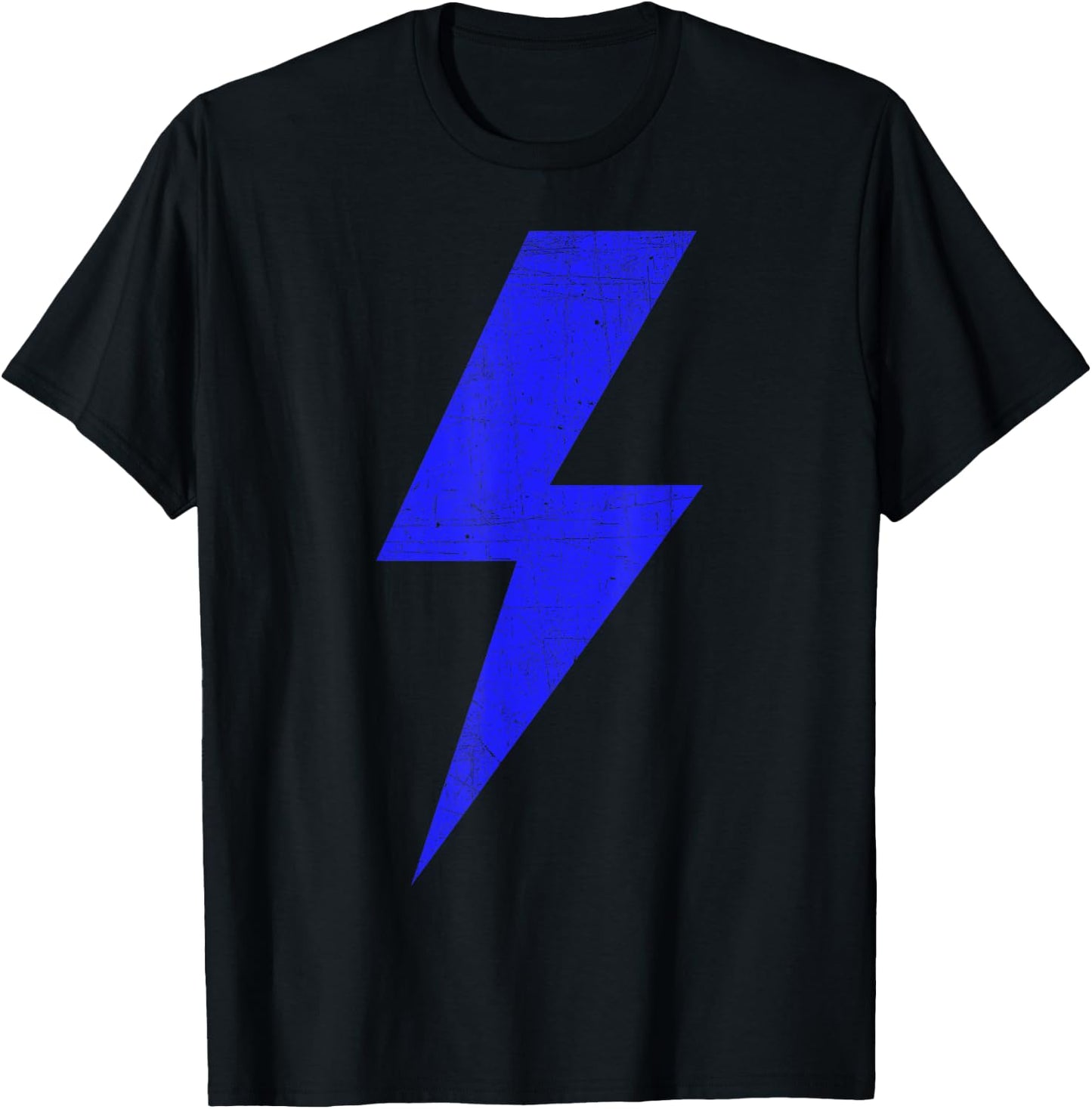 Bolt Lightning Blue Thunderbolt Team T-Shirt - T-Shirt | Black