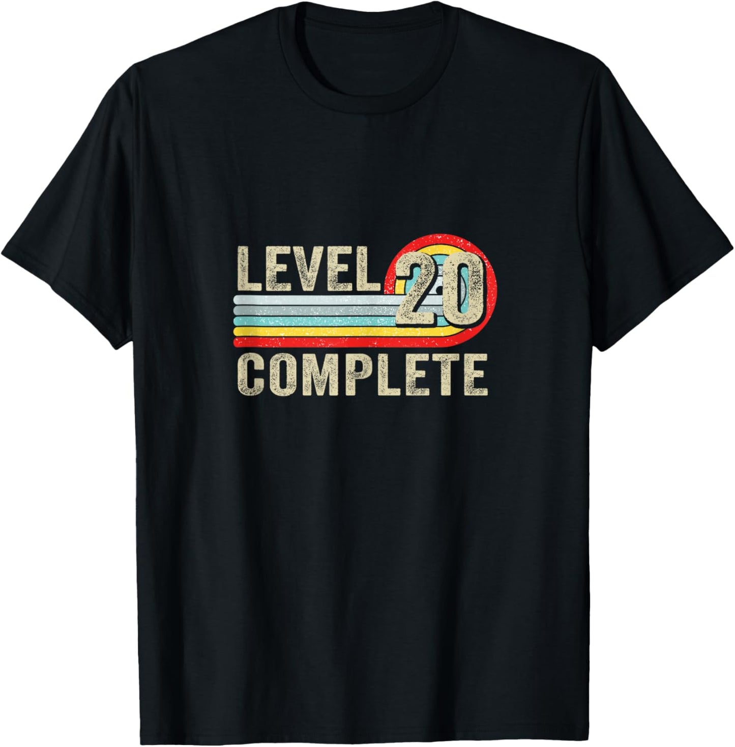 Level 20 Complete Gift 20 Year Wedding Anniversary T-Shirt - T-Shirt | Black