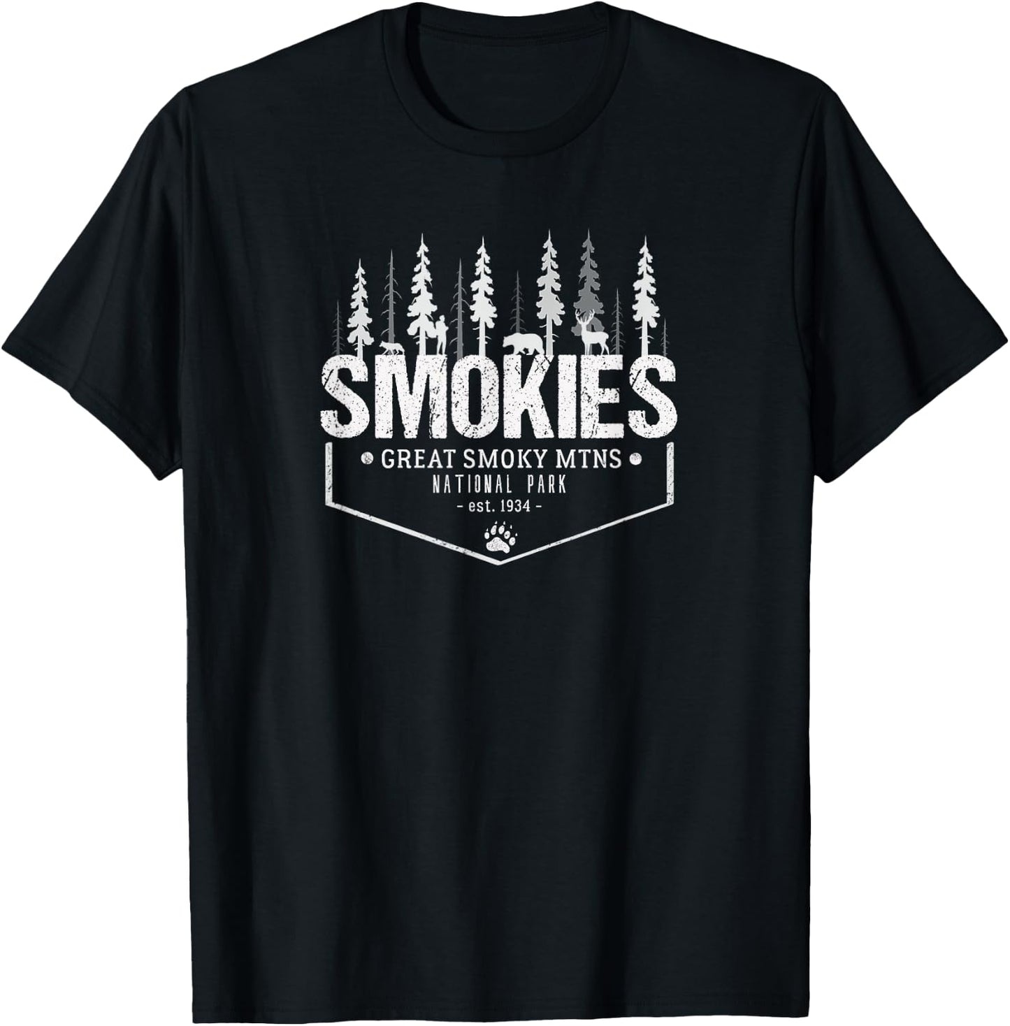 Great Smokies - Great Smoky Mountains Shirt T-Shirt - T-Shirt | Black