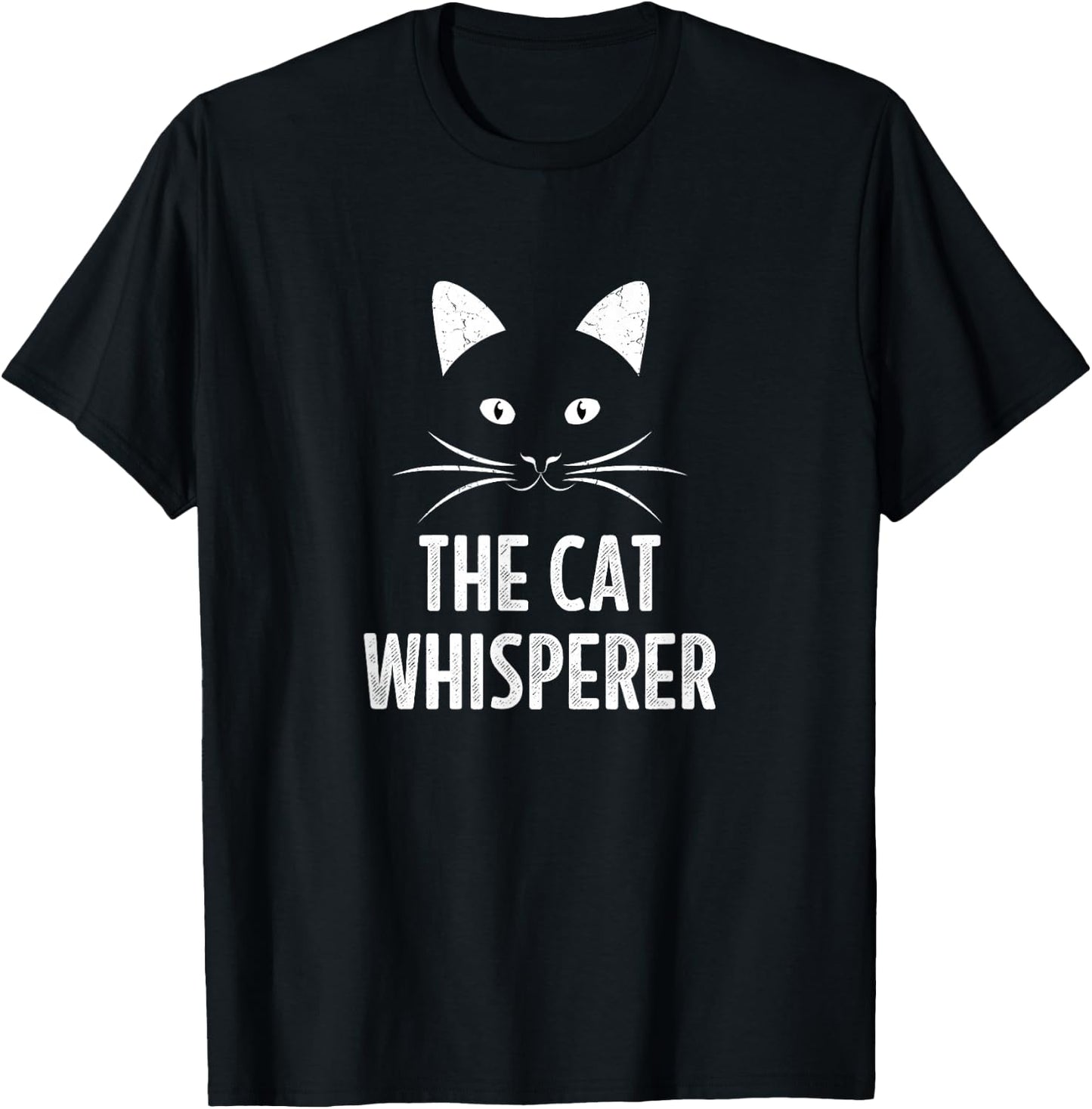 The Cat Whisperer - Vintage Style T-Shirt - T-Shirt | Black