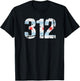 Chicago Shirt Chicago 312 Flag Area Code T Shirt City Pride T-Shirt - T-Shirt | Black