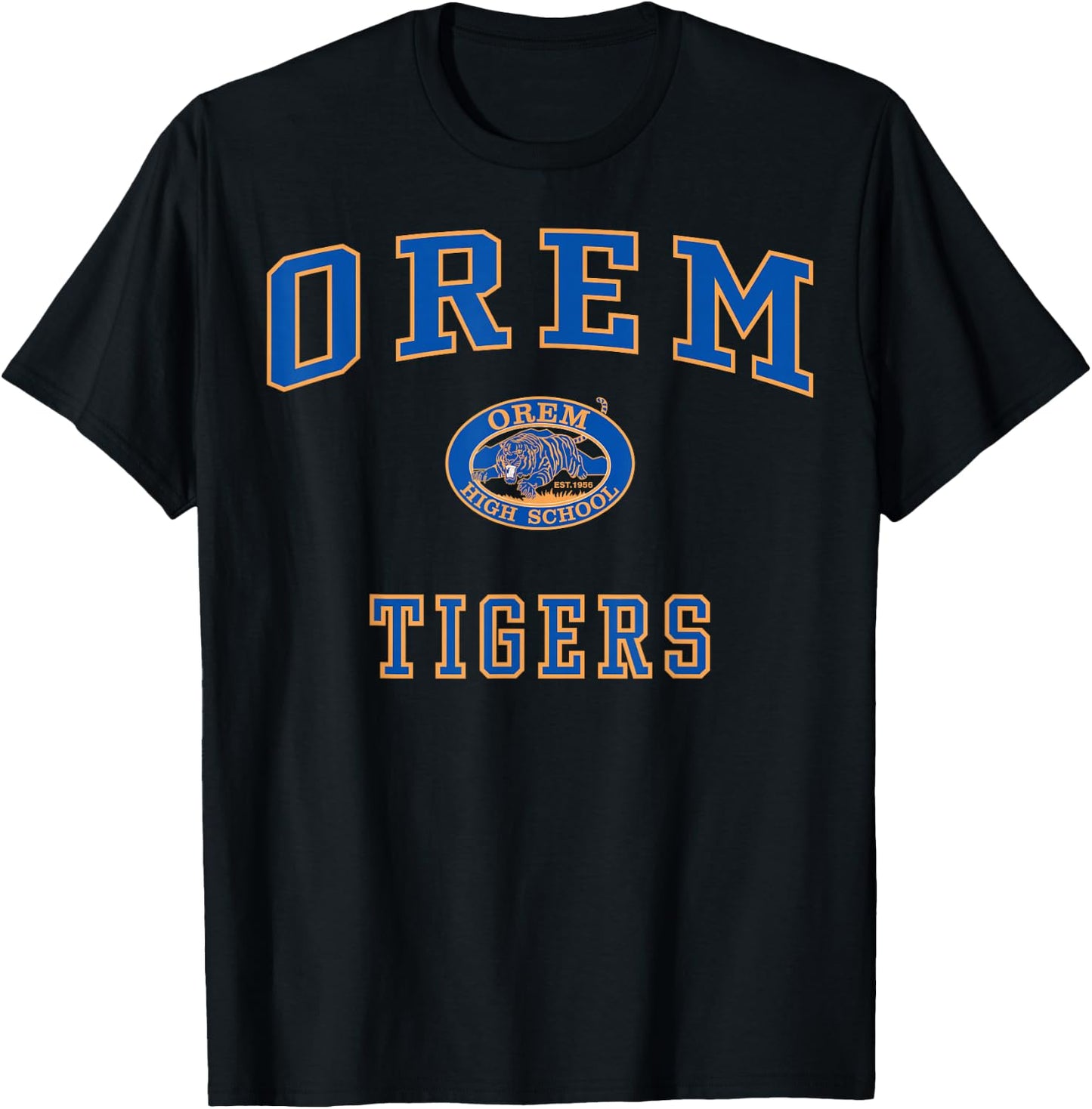 Orem High School Tigers C1 T-Shirt - T-Shirt | Black