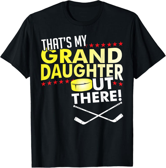 Meine Enkelin - Ice Hockey-Grandpa & Oma T-Shirt - T-Shirt | Black
