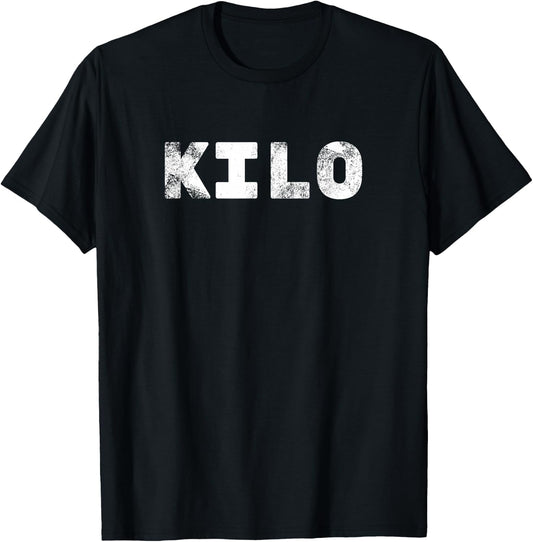 Kilo Company - Military College Shirt - Vintage T-Shirt - T-Shirt | Black