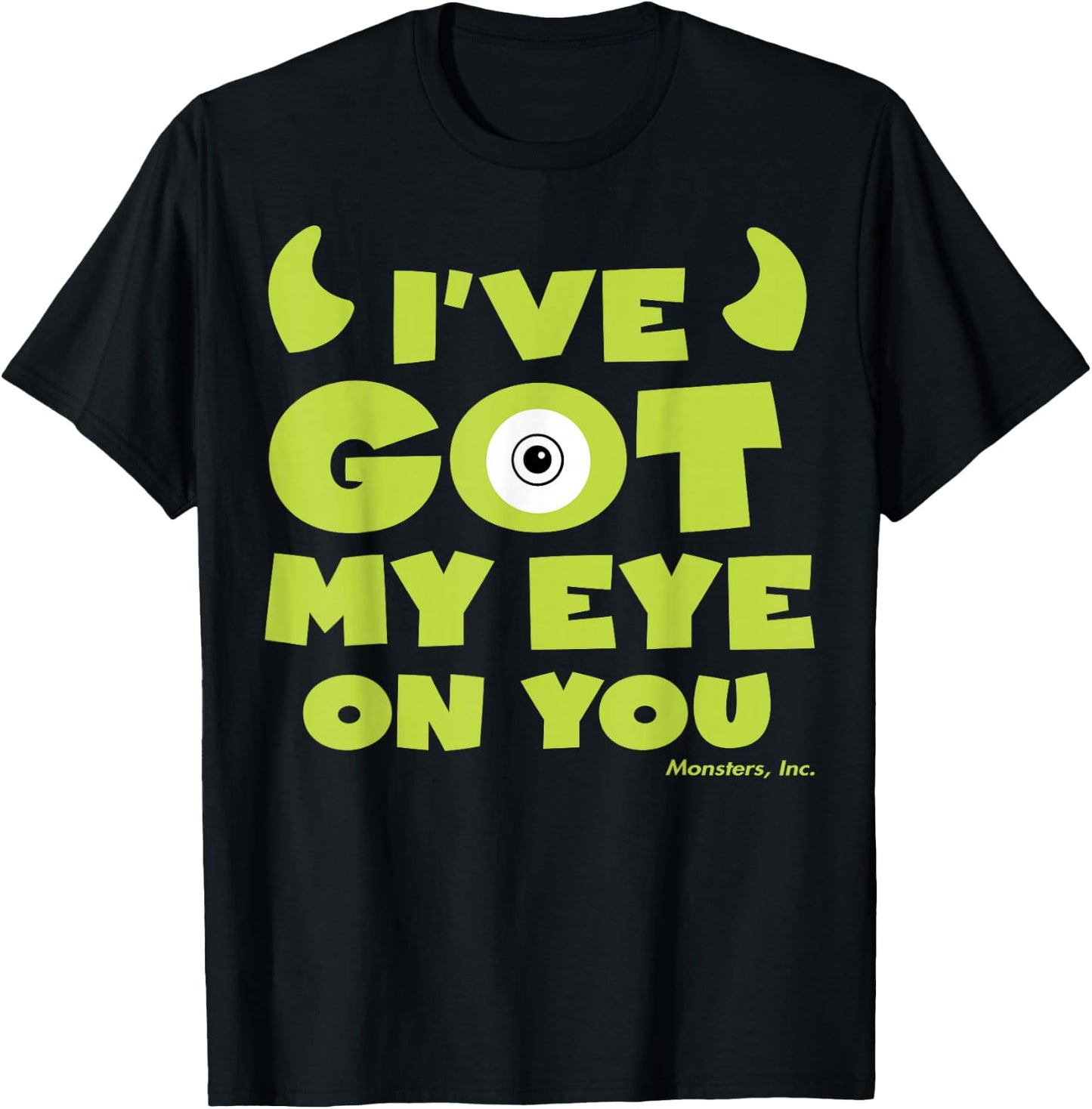 Disney Pixar Monsters, Inc. Mike I've Got My Eye On You! T-Shirt - T-Shirt | Black