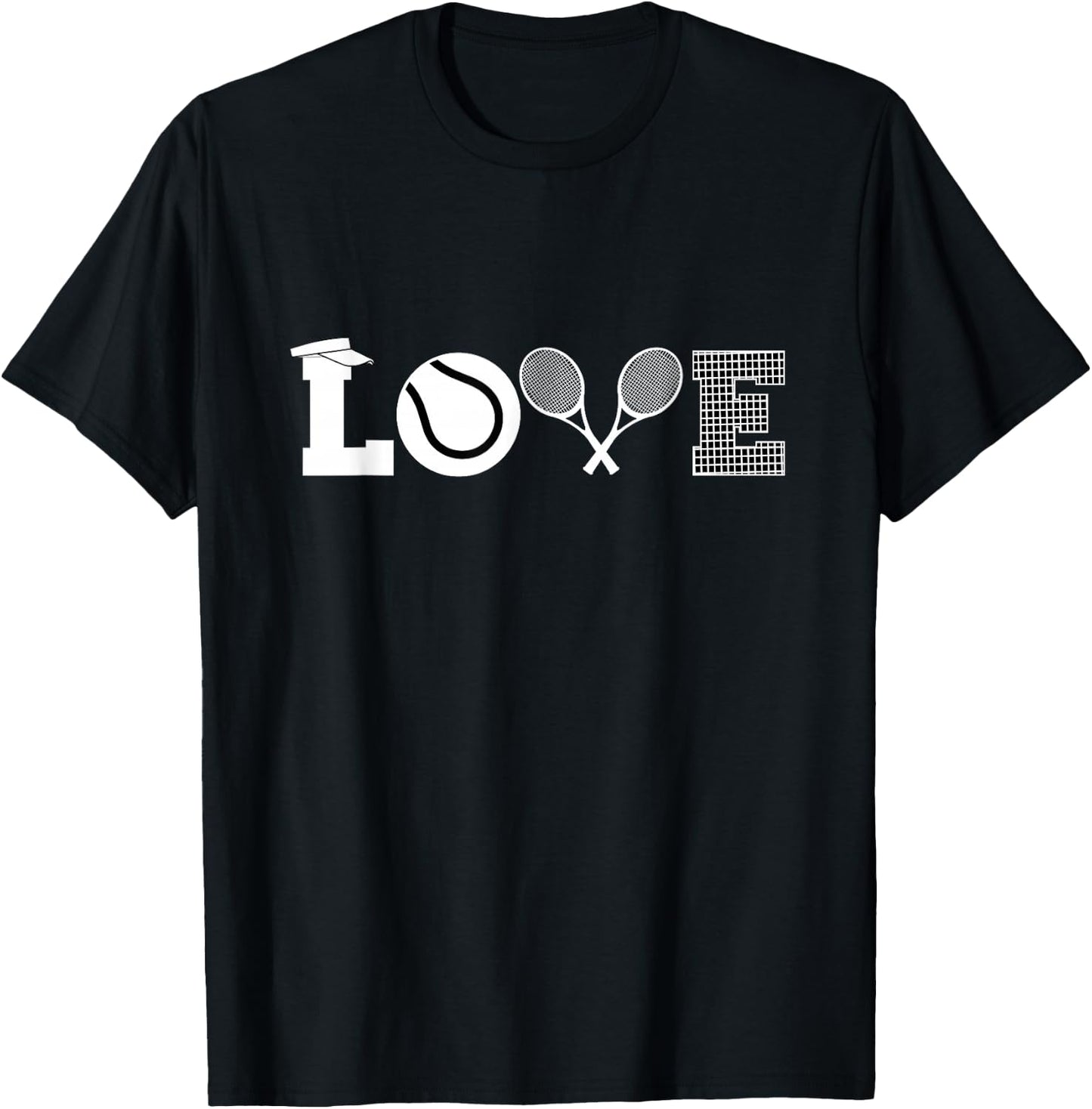 Tennis Love - Tennis Fan Tennis Player Gift Tennis Lover T-Shirt - T-Shirt | Black