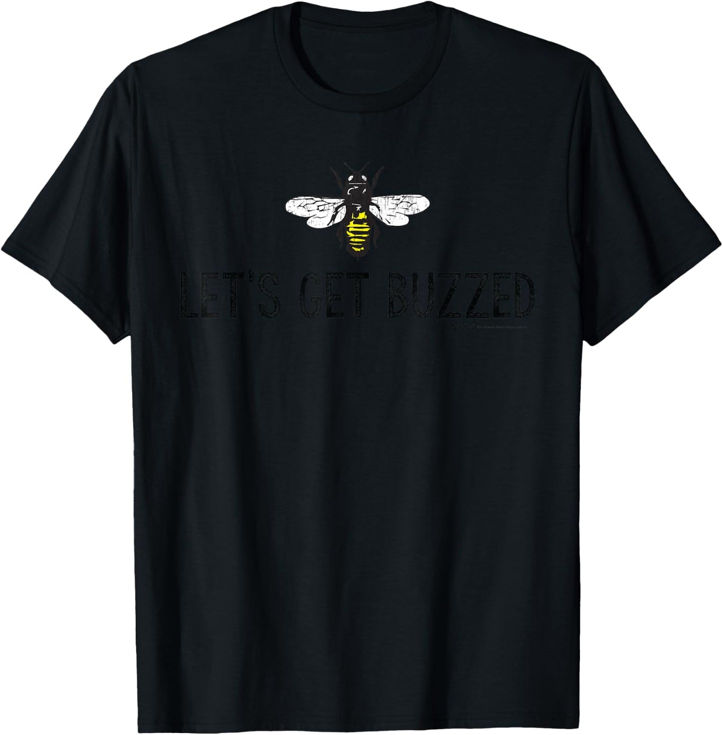 Vintage Honey Bee Let's Get Buzzed Beekeeping T-Shirt - T-Shirt | Black