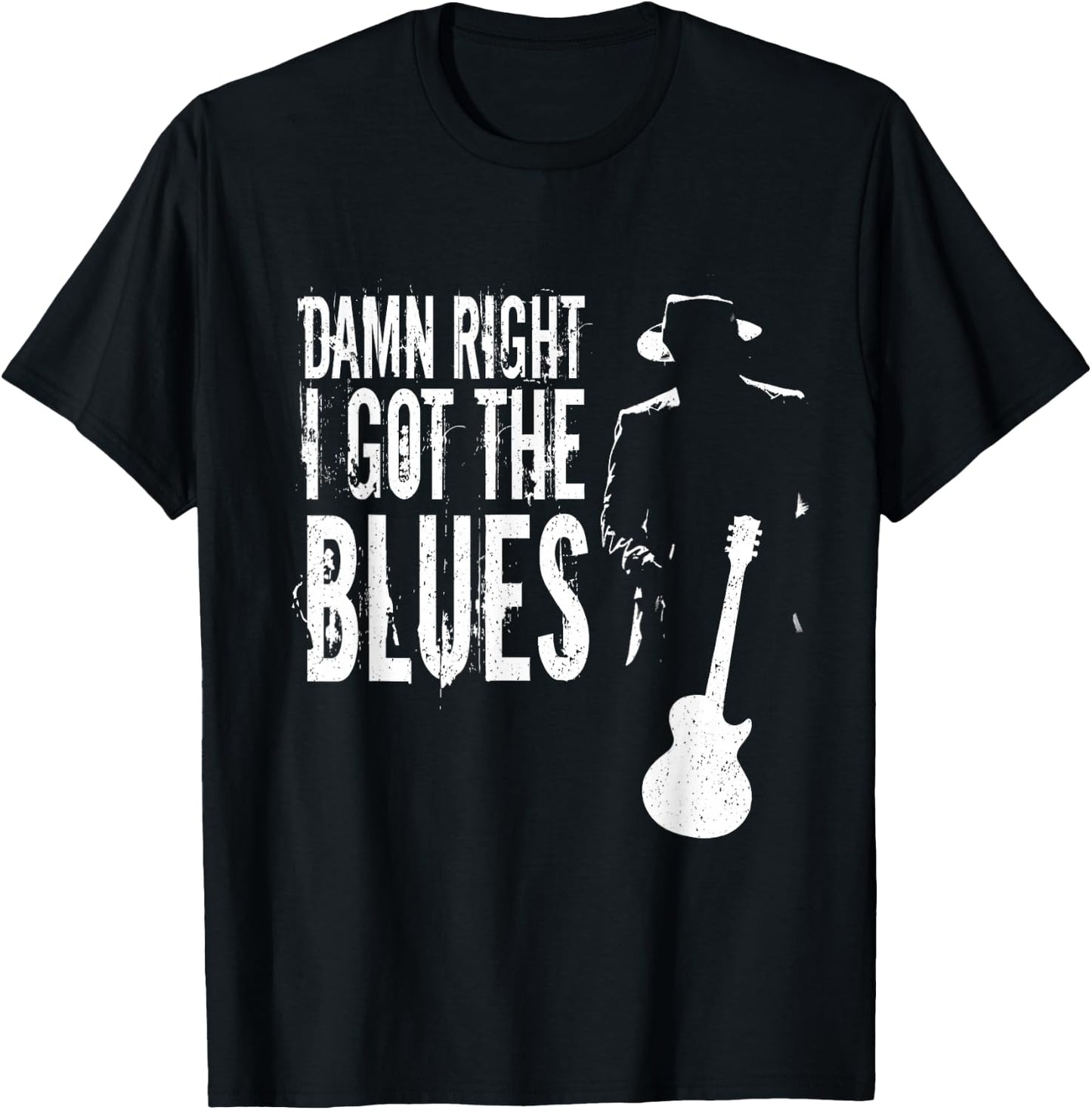 Damn Right I Got The Blues T-Shirt - T-Shirt | Black