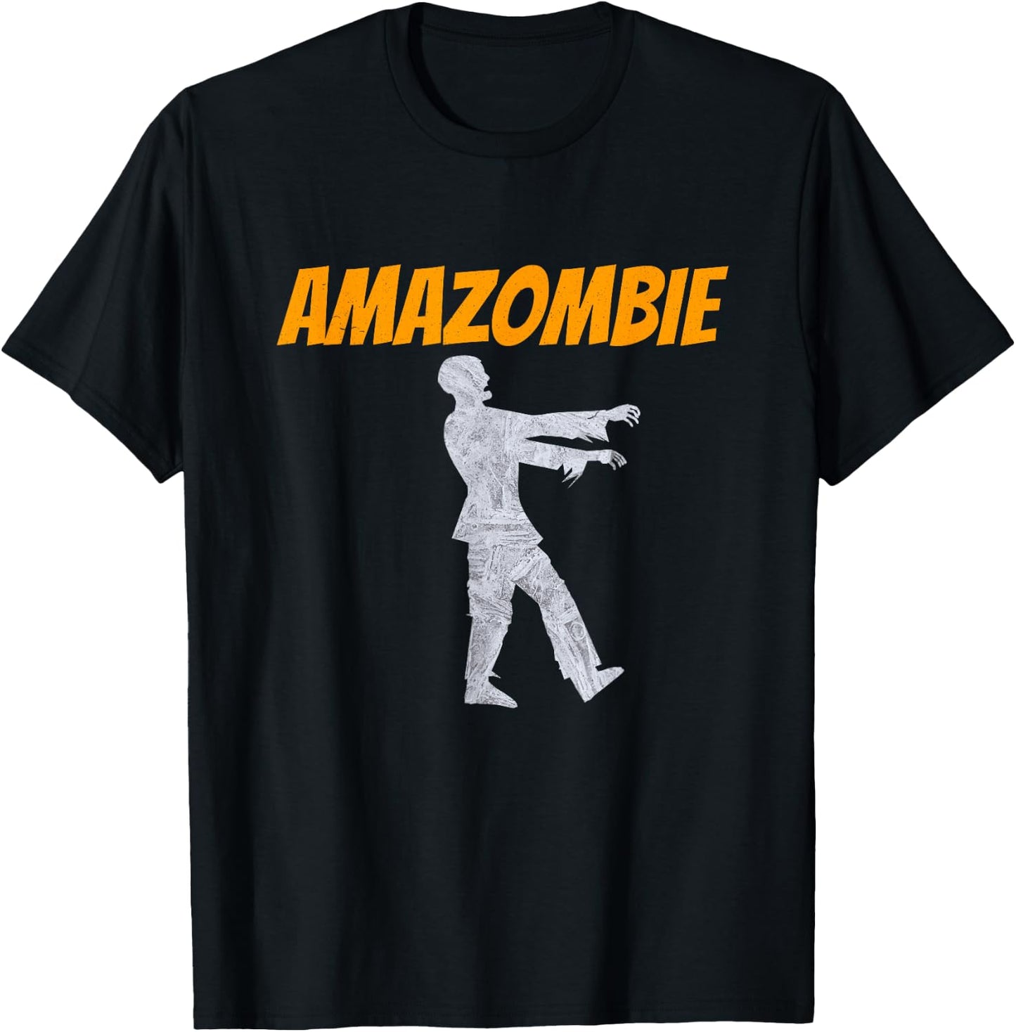 Amazombie Coworker Gift Associate Warehouse Zombie Small T-Shirt - T-Shirt | Black