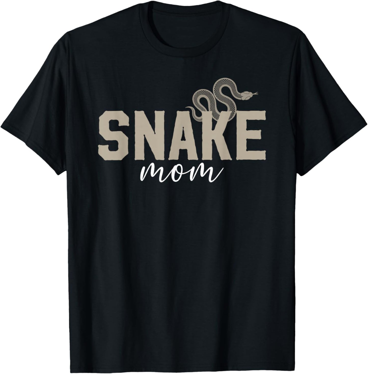 Snake Mom Snake Owner Snake Lover Snake Mother T-Shirt - T-Shirt | Black