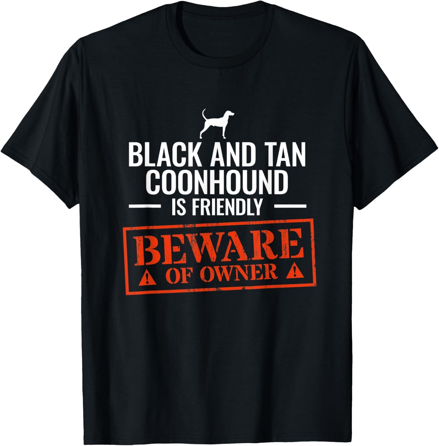 Black And Tan Coonhound T-Shirt - T-Shirt | Black