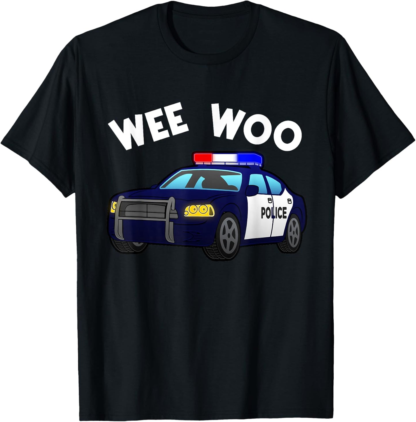 Funny Police Officer Art Women Kids Boys Cop Police T-Shirt - T-Shirt | Black