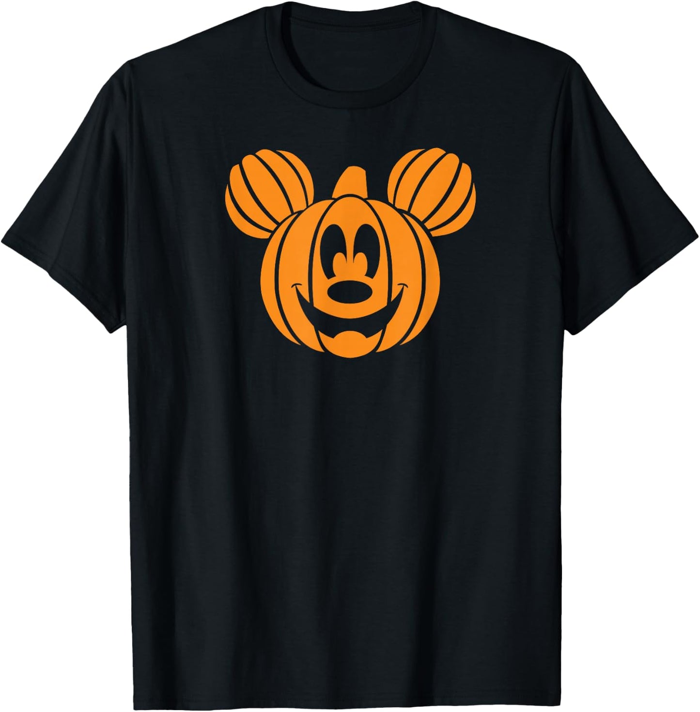 Disney - Mickey Mouse Halloween Pumpkin Head T-Shirt - T-Shirt | Black