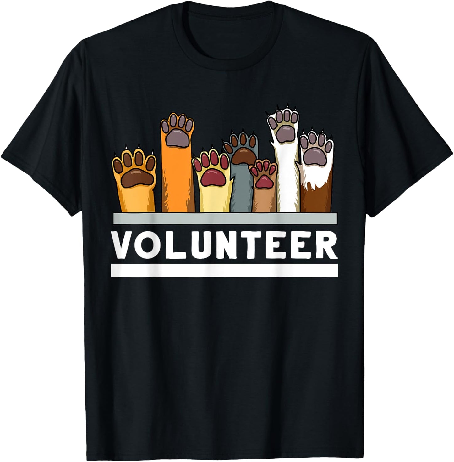 Animal Shelter Volunteer For Dog Rescue Supporter Women Girls Kids T-Shirt - T-Shirt | Black