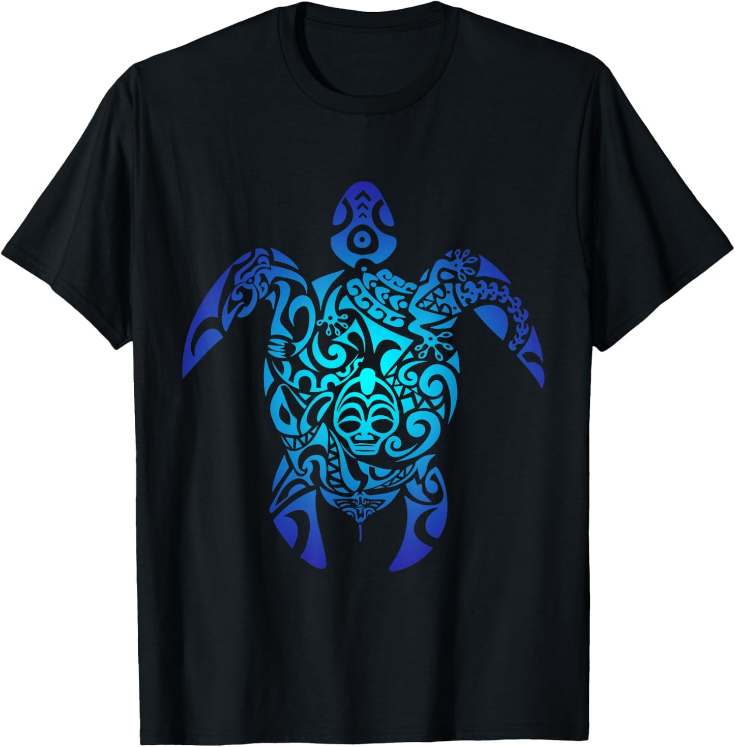 Tribal Sea Turtle Hawaii Islander Polynesian Maori Art T-Shirt - T-Shirt | Black