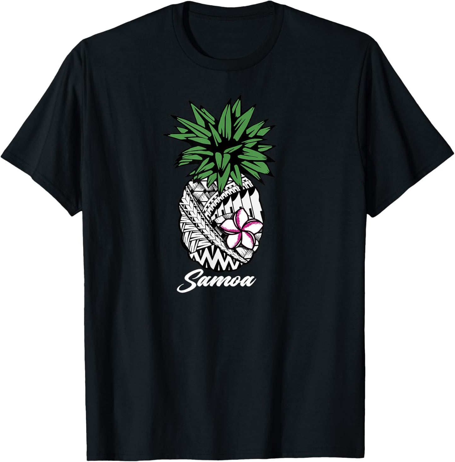 Samoa Samoan tribal pineapple shirt T-Shirt - T-Shirt | Black
