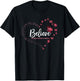 Williams Syndrome Awareness Butterfly Believe T-Shirt - T-Shirt | Black