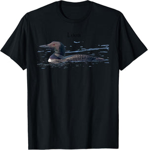 Common Loon Bird Lover Art T-Shirt - T-Shirt | Black