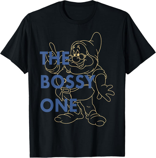 Disney Snow White Doc The Bossy One Graphic T-Shirt - T-Shirt | Black
