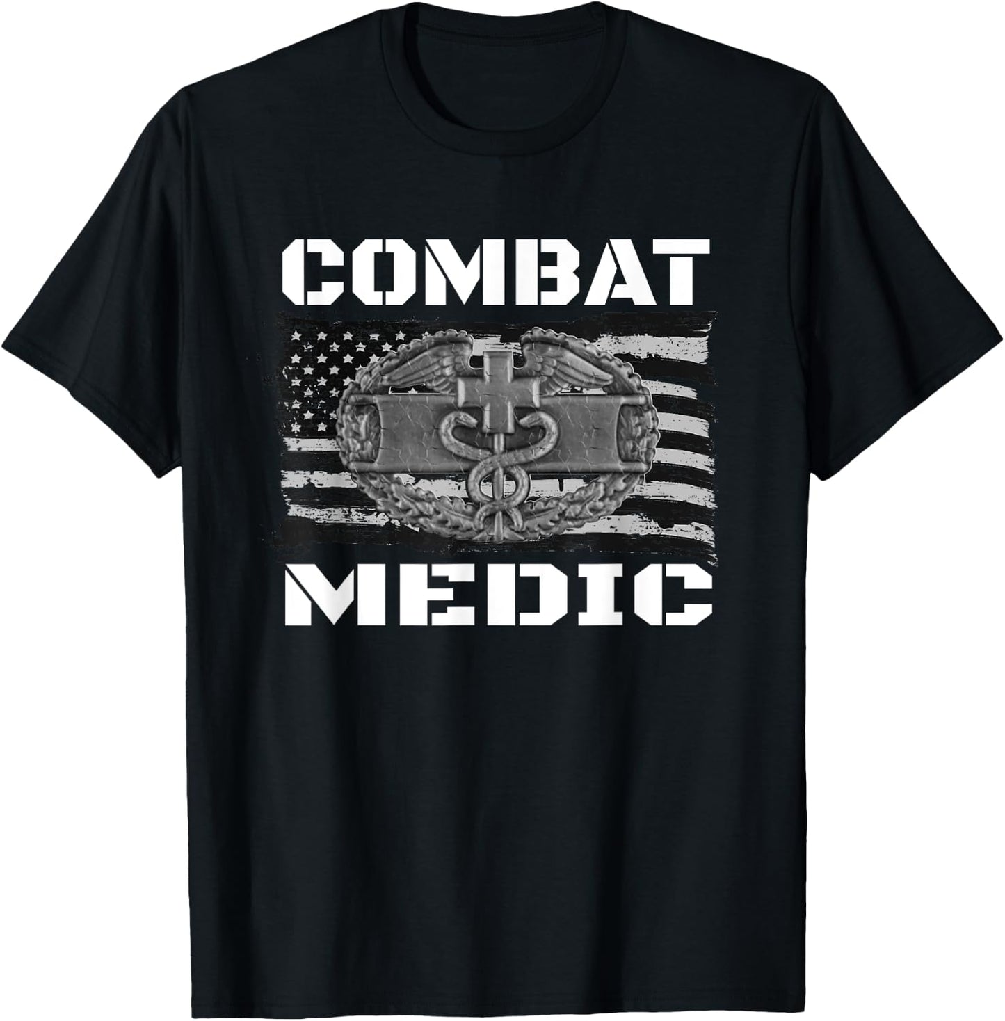 US ARMY Combat Medic , Perfect Veteran Medical Military T-Shirt - T-Shirt | Black