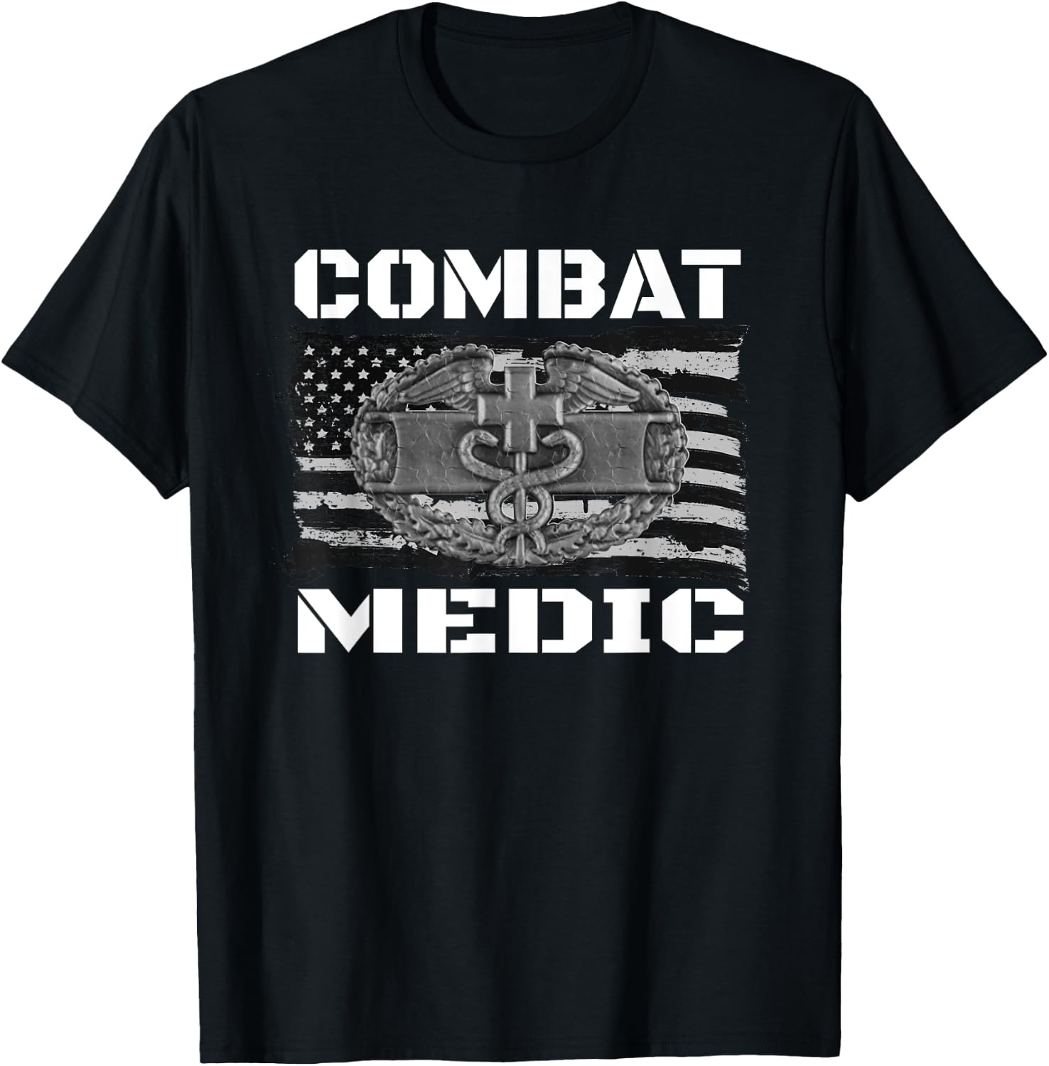US ARMY Combat Medic , Perfect Veteran Medical Military T-Shirt - T-Shirt | Black