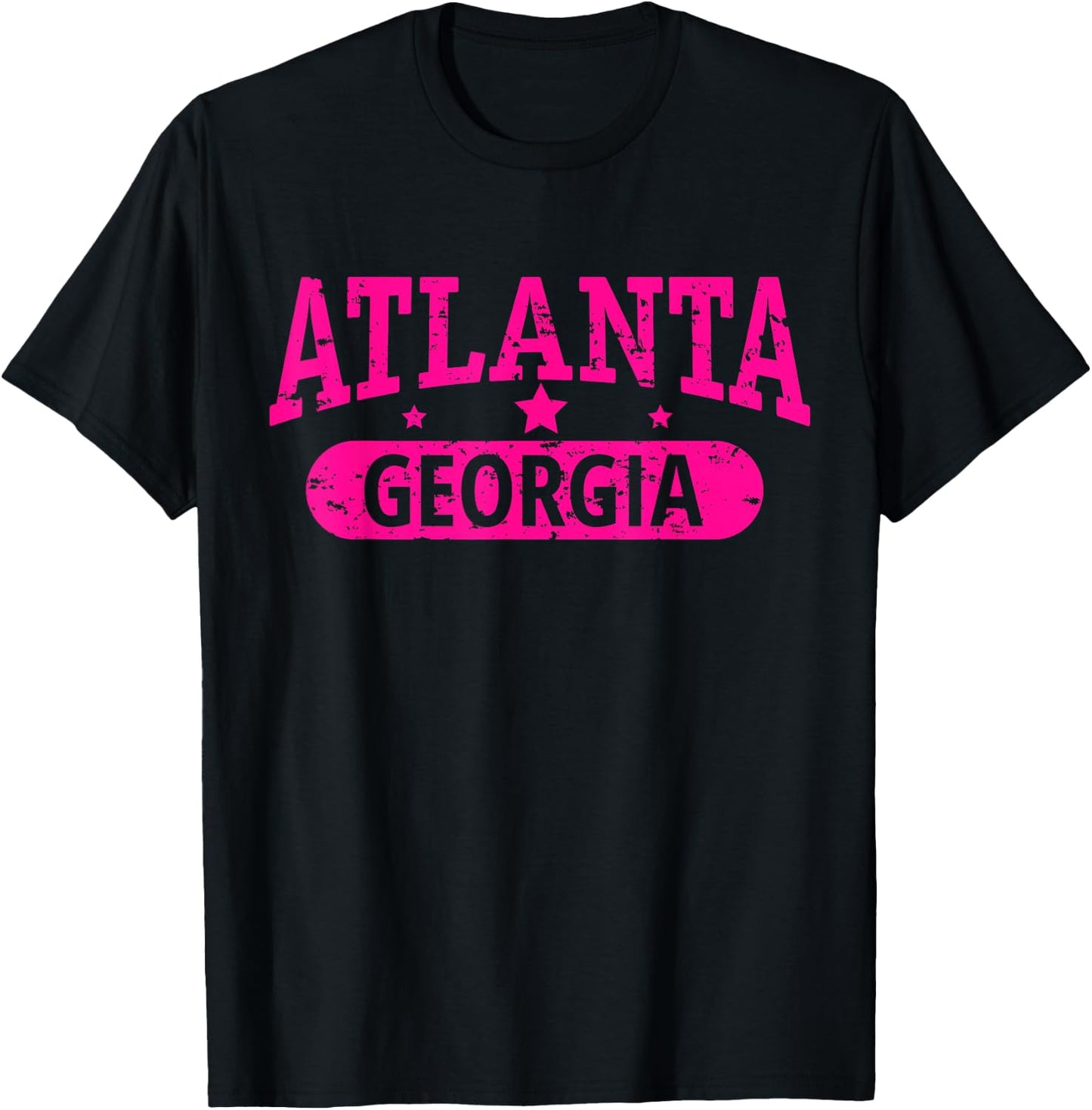 Vintage I Love ATLANTA Skyline GEORGIA T-Shirt - T-Shirt | Black