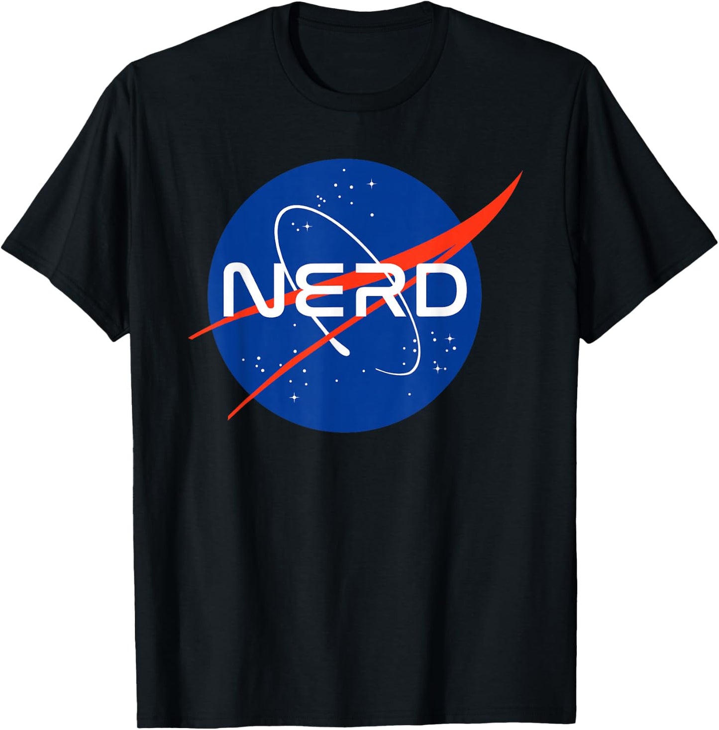 Nasa Nerds NASA Nerd , Kids, , Short Sleeve, Black, Small, Space-Themed, Cotton 100% T-Shirt - T-Shirt | Black
