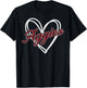 Retro Personalized Aggies-Heart Men Women Kid T-Shirt - T-Shirt | Black