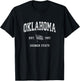 Oklahoma Vintage US Flag Sports Design T-Shirt - T-Shirt | Black