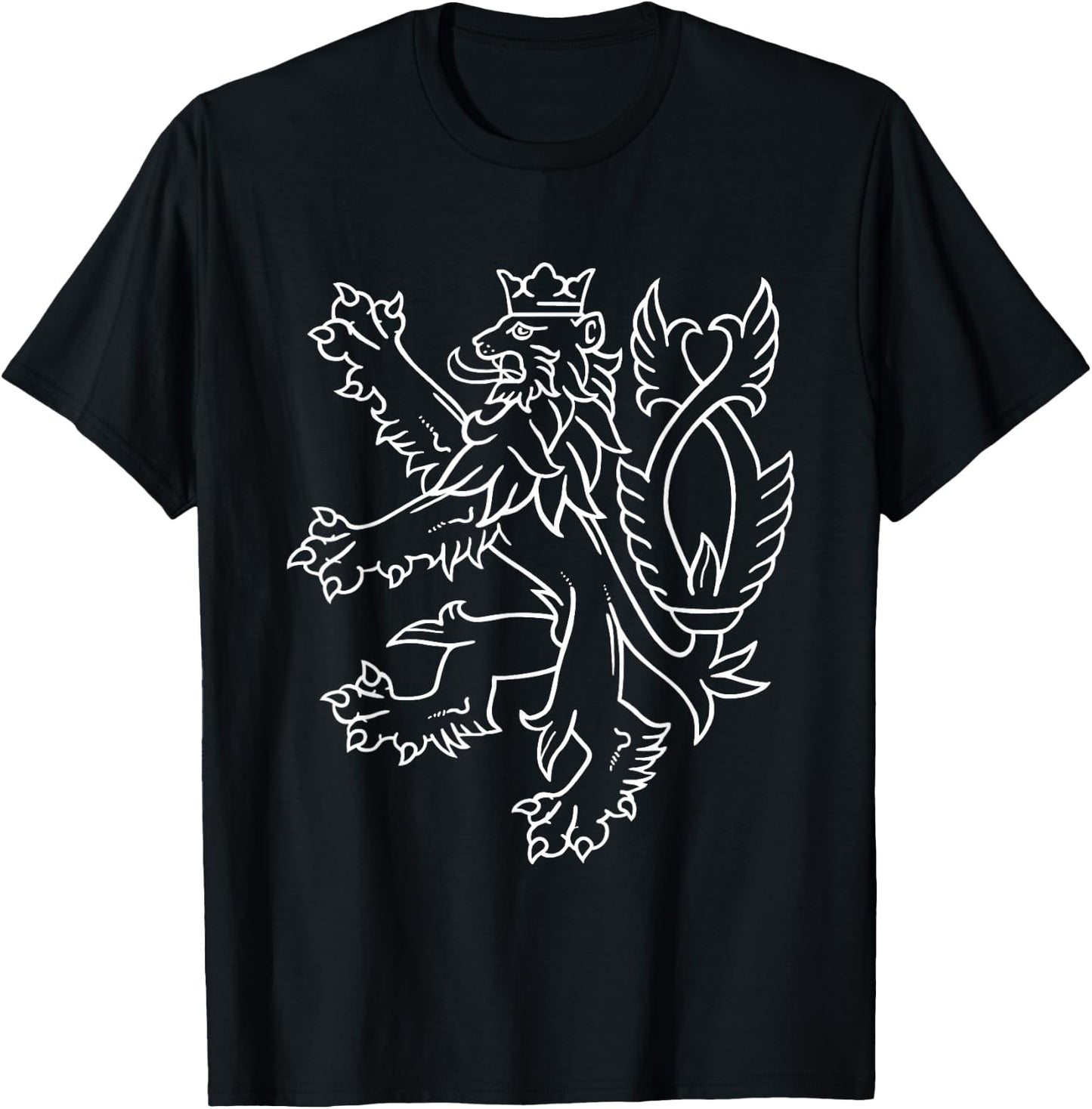 Bohemia Czech Republic Lion Coat of Arms T-Shirt - T-Shirt | Black