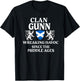 Gunn Scottish Family Clan Scotland Name T-Shirt - T-Shirt | Black