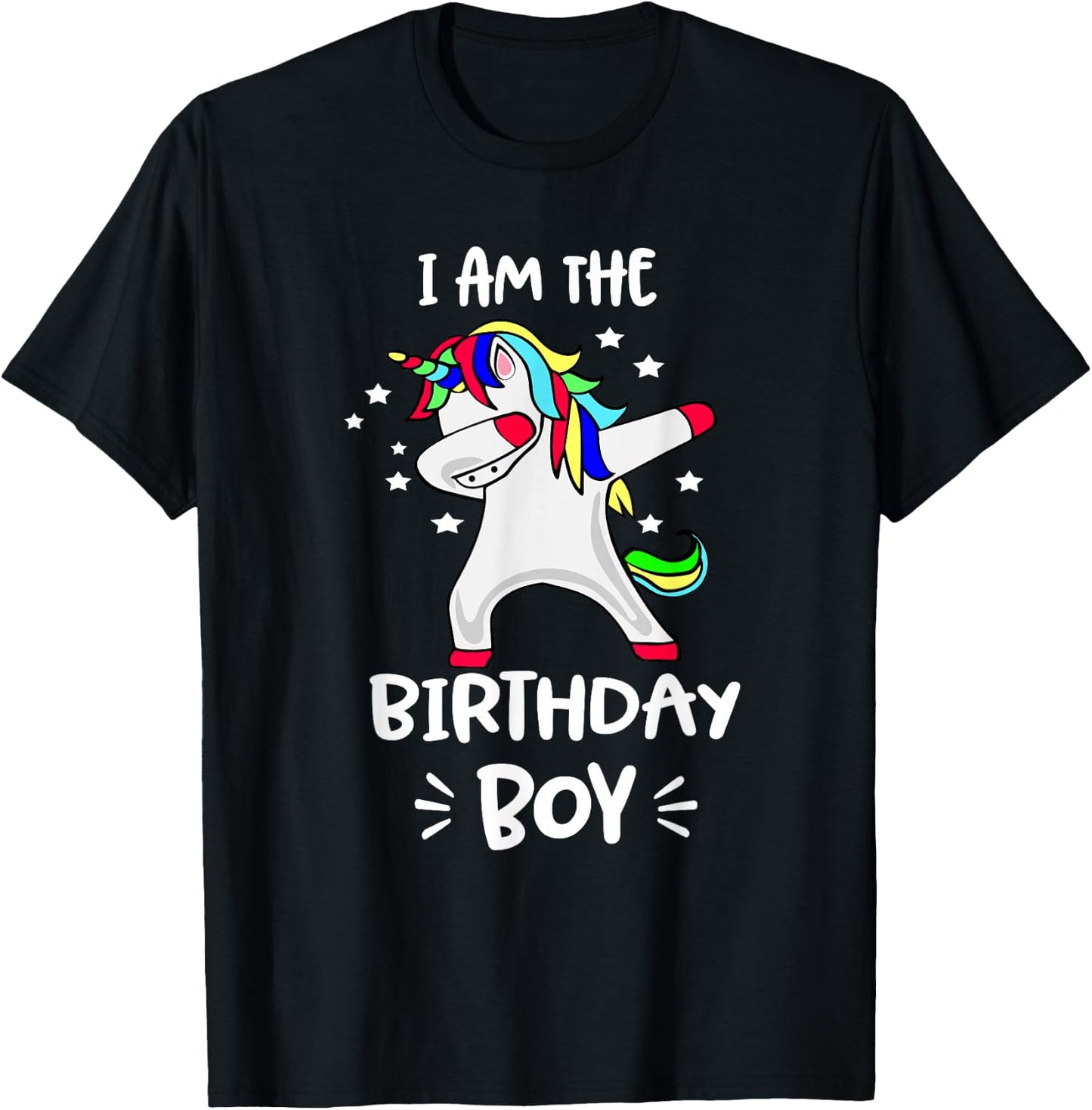 I Am The Birthday Boy Unicorn Shirt Dabbing Unicorn Shirt T-Shirt - T-Shirt | Black