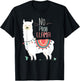 No Prob llama Shirt, No Problama Funny Lama Lamaste T-Shirt - T-Shirt | Black