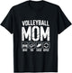 Volleyball Mom Drive Pay Cheer Repeat Fan T-Shirt - T-Shirt | Black