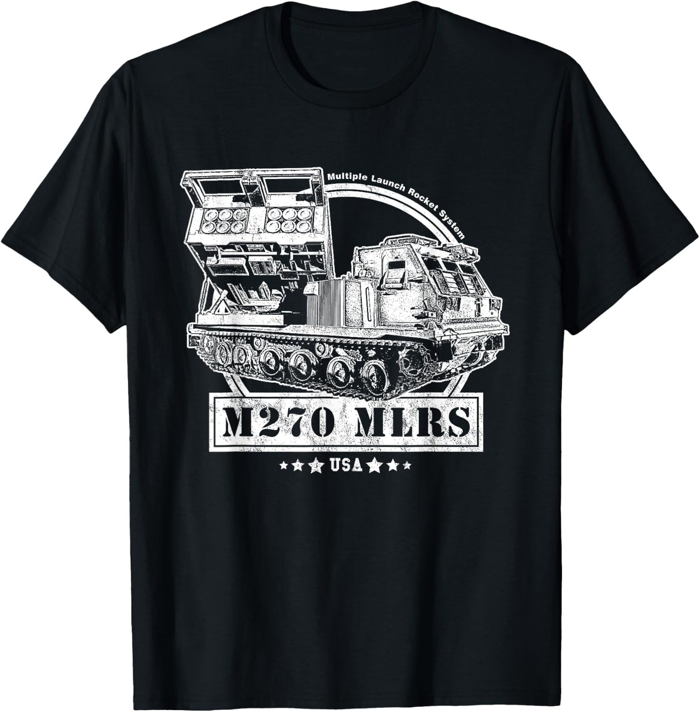 M270 Multiple Launch Rocket System T-Shirt - T-Shirt | Black