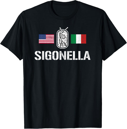 Support Deployed in Italy Military Deployment in Sigonella T-Shirt - T-Shirt | Black