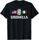 Support Deployed in Italy Military Deployment in Sigonella T-Shirt - T-Shirt | Black