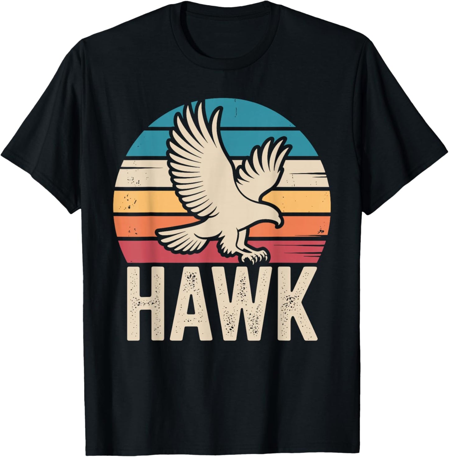 Falconry Art Women Kids Hawk Bird Lover Falconer T-Shirt - T-Shirt | Black