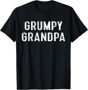 Grumpy Grandpa Papa Gramps Grouchy Grandfather Gift T-Shirt - T-Shirt | Black