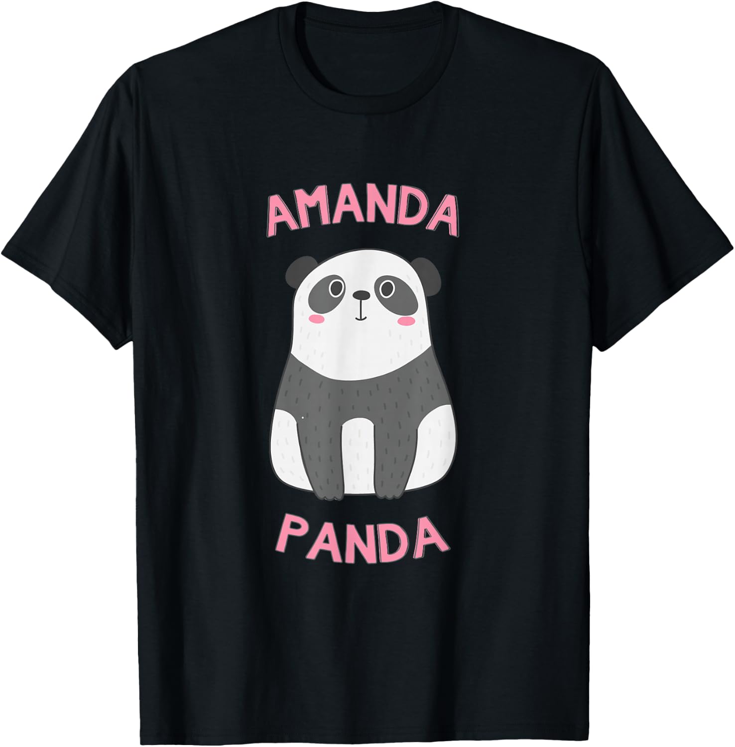 Amanda Panda Bear T-Shirt - T-Shirt | Black