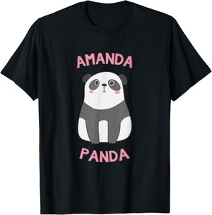 Amanda Panda Bear T-Shirt - T-Shirt | Black