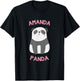 Amanda Panda Bear T-Shirt - T-Shirt | Black
