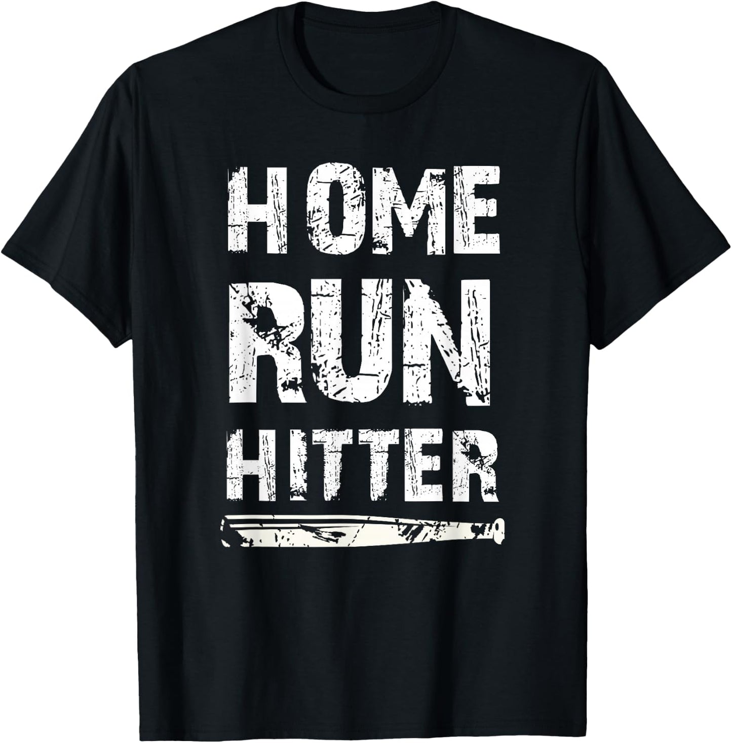 Home Run Hitter Baseball Fan Gift T-Shirt - T-Shirt | Black