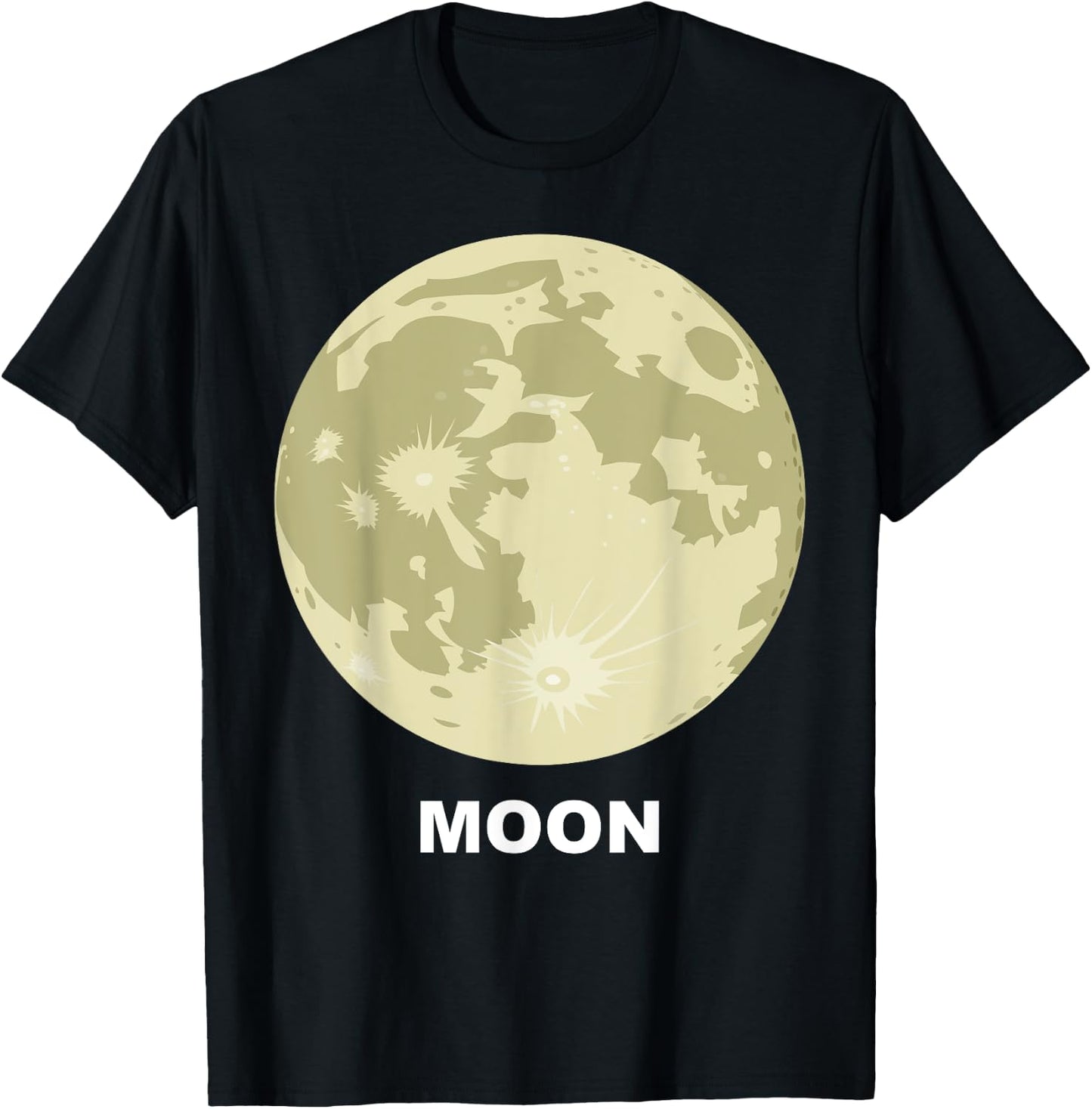 Solar System Group Costumes - Giant Earth's Moon Costume T-Shirt - T-Shirt | Black