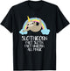 Slothicorn Part Sloth Part Unicorn All Magic T Shirt Gift T-Shirt - T-Shirt | Black