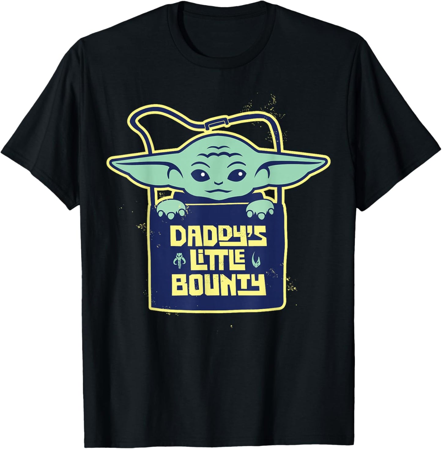 Star Wars The Mandalorian Father's Day Daddys Little Bounty T-Shirt - T-Shirt | Black