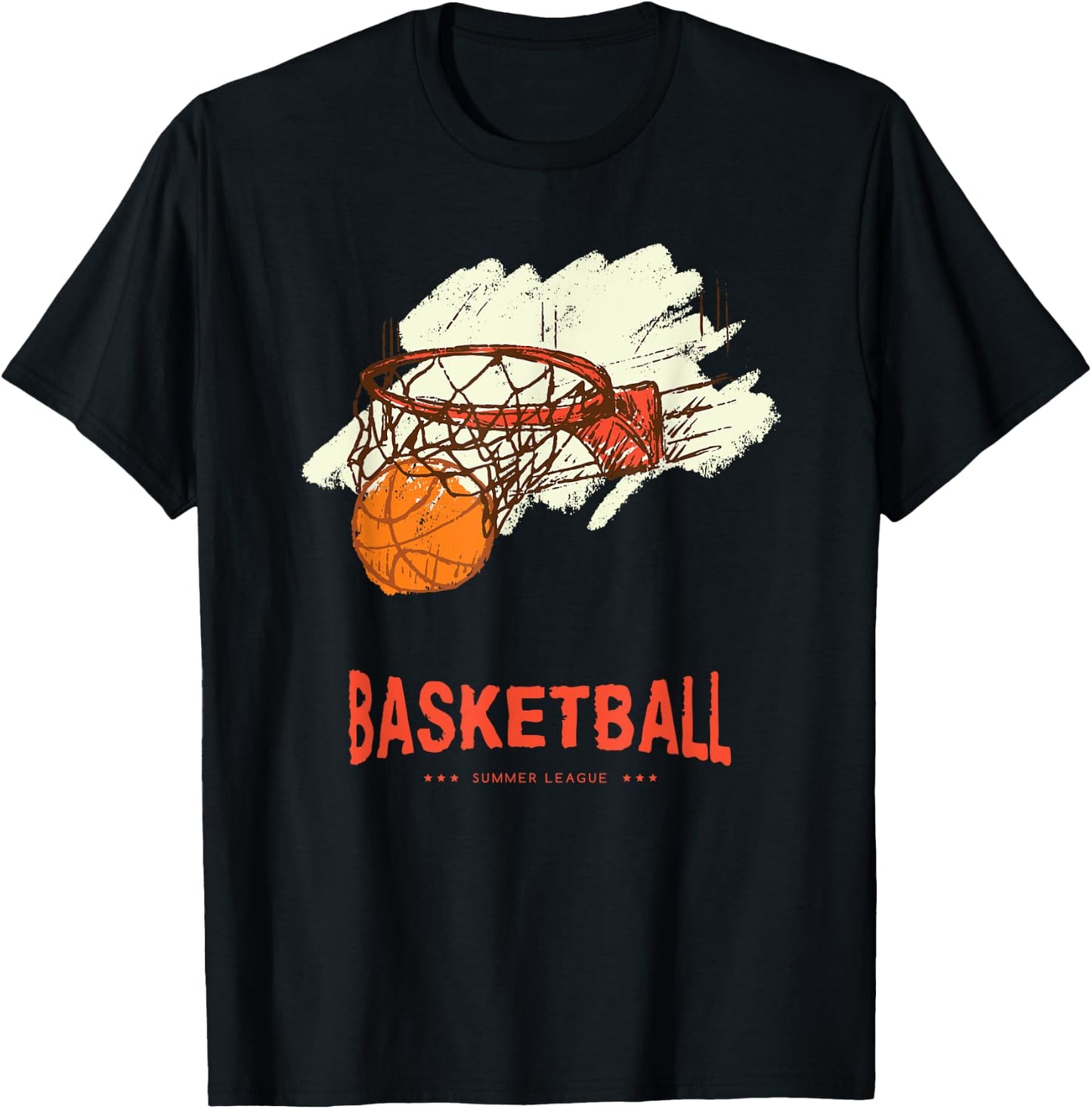 Basketball USA Summer Basketball Fans Men Women Girls Kids T-Shirt - T-Shirt | Black